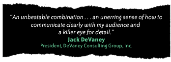 Jack DeVaney Endorses Just Write Literary & Editorial Partners, LLC