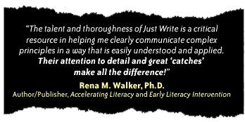 Dr. Rena Walker endorses Just Write Literary & Editorial Partners, LLC