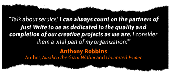 Anthony Robbins endorses Just Write